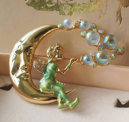 Vintage Medieval Sun Brooch - Spiral Circle