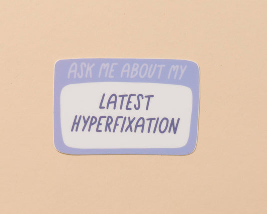 Vinyl Sticker by Your Gal Kiwi—Lastest Hyperfixation - Spiral Circle