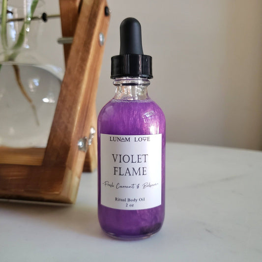 Violet Flame Body Oil - Spiral Circle