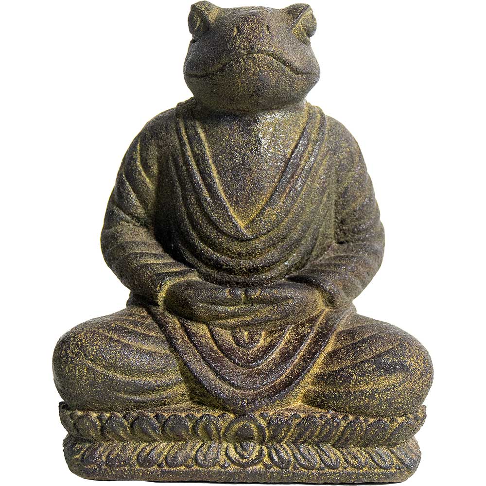 Volcanic Stone Statue - Buddha Frog - Spiral Circle