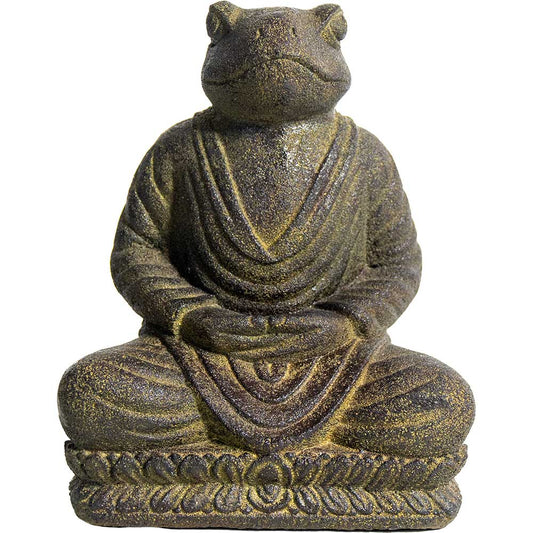 Volcanic Stone Statue - Buddha Frog - Spiral Circle