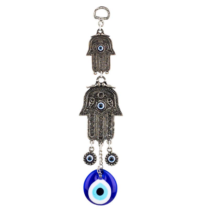 Wall Hanging Hamsa Evil Eye - Spiral Circle
