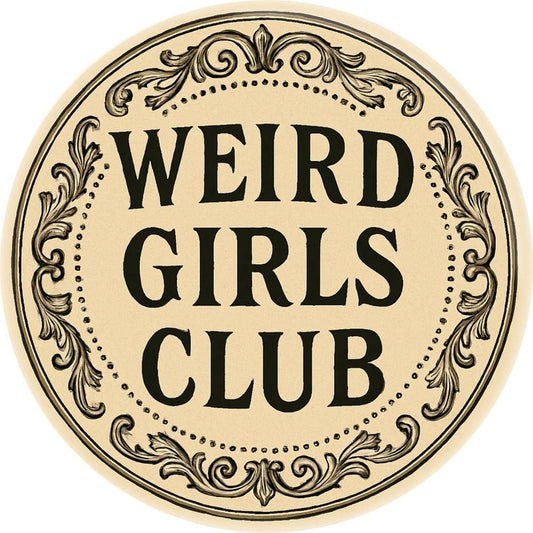 Weird Girls Club | Pinback Button - Spiral Circle