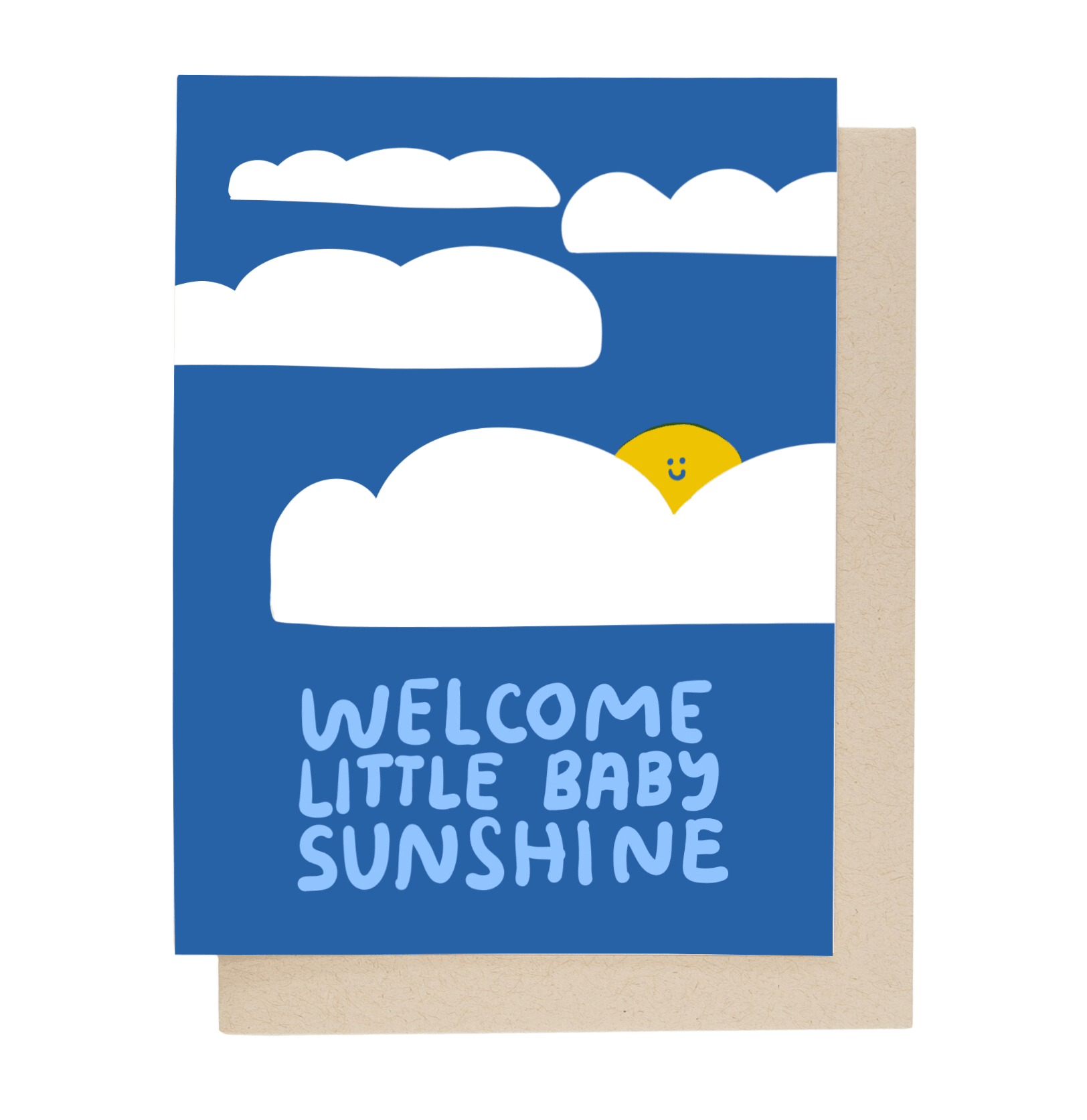 Welcome Baby Sunshine Card - Spiral Circle