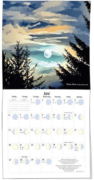 *** We'Moon on the Wall 2027 | Astrological Moon Phase Calendar - Spiral Circle
