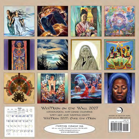 *** We'Moon on the Wall 2027 | Astrological Moon Phase Calendar - Spiral Circle