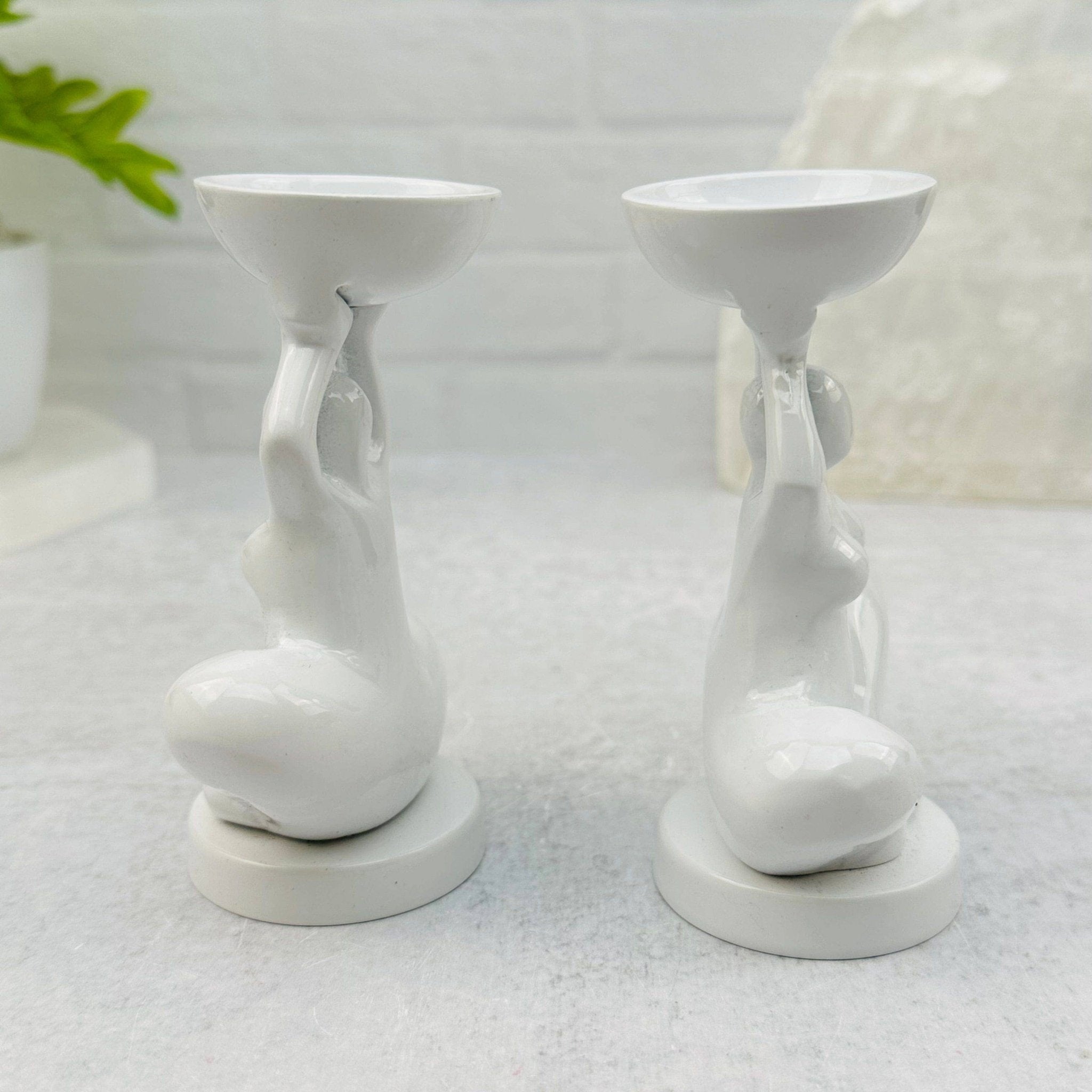 White Yoga Goddess Figure - Spiral Circle