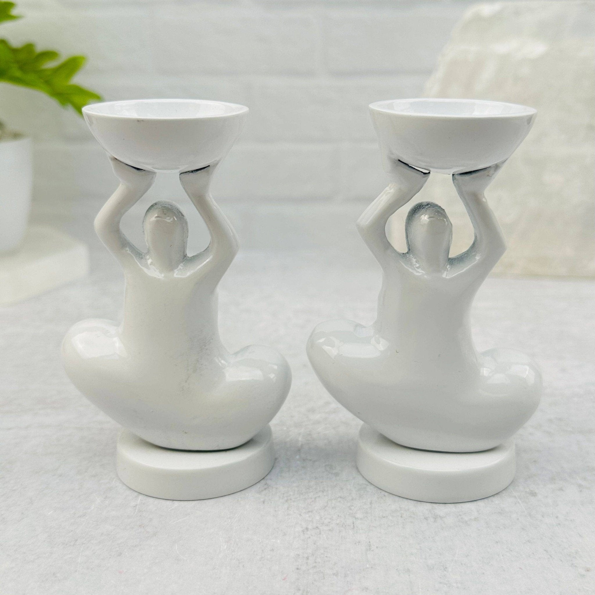 White Yoga Goddess Figure - Spiral Circle