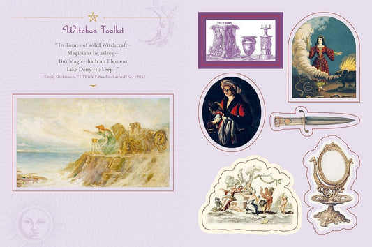 Wicca Sticker Book: 400+ Magickal & Mystical Stickers - Spiral Circle