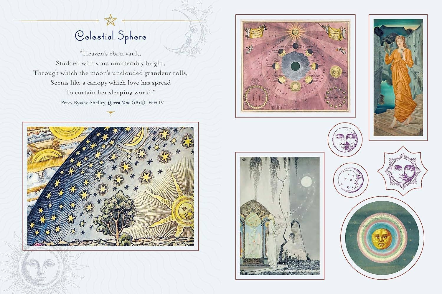 Wicca Sticker Book: 400+ Magickal & Mystical Stickers - Spiral Circle