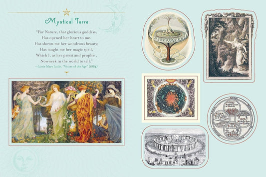 Wicca Sticker Book: 400+ Magickal & Mystical Stickers - Spiral Circle