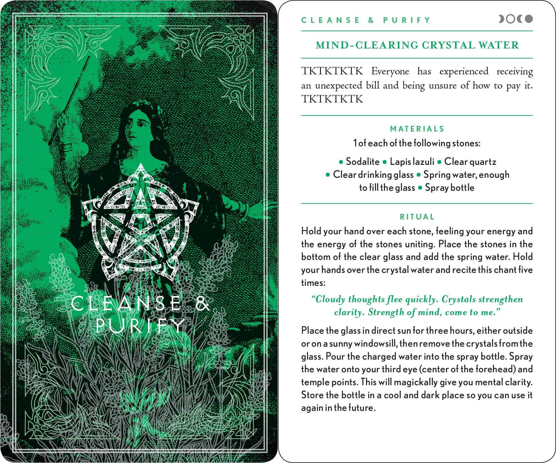 Wiccapedia Spell Deck by Leanna Greenaway - Spiral Circle