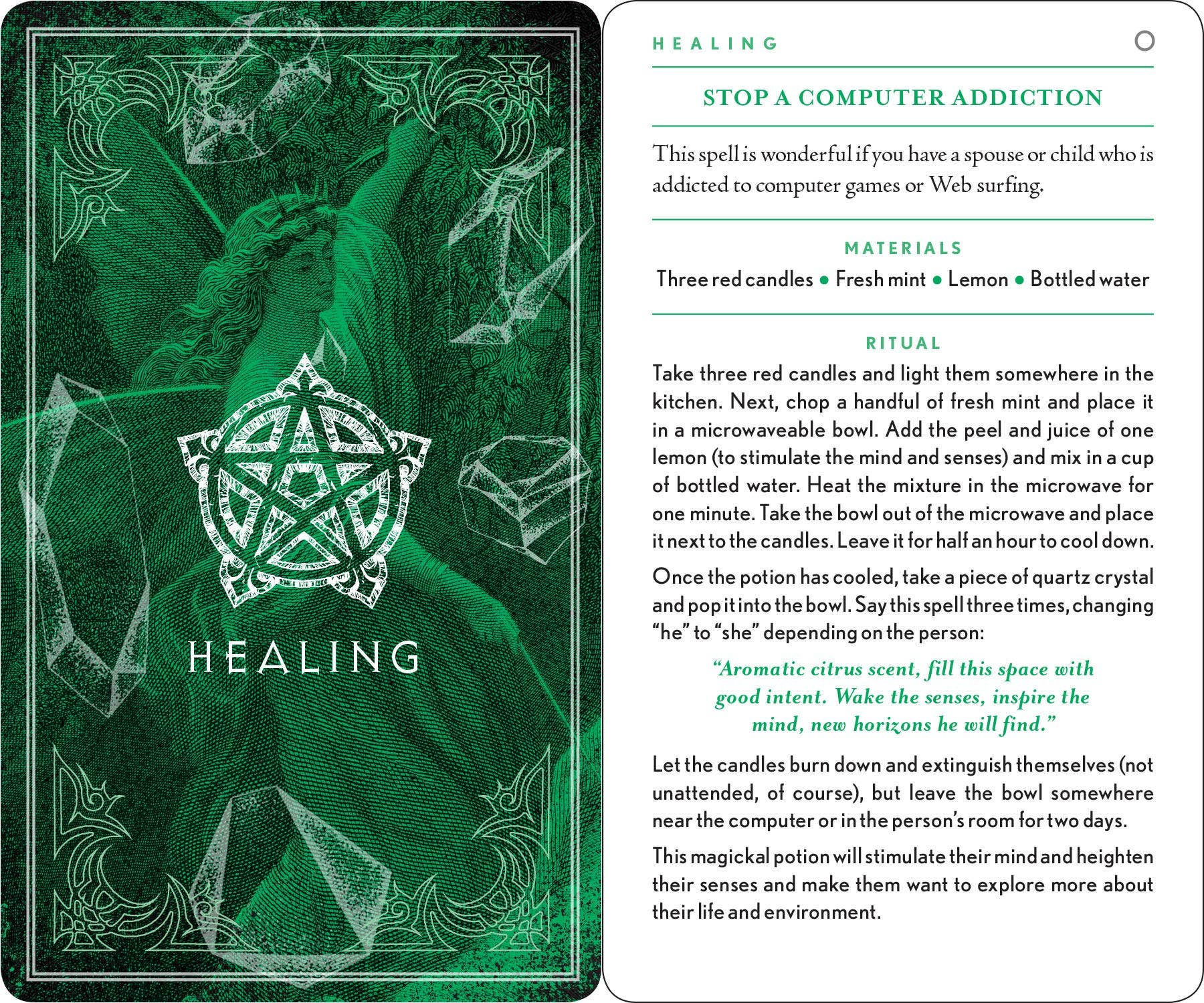 Wiccapedia Spell Deck by Leanna Greenaway - Spiral Circle