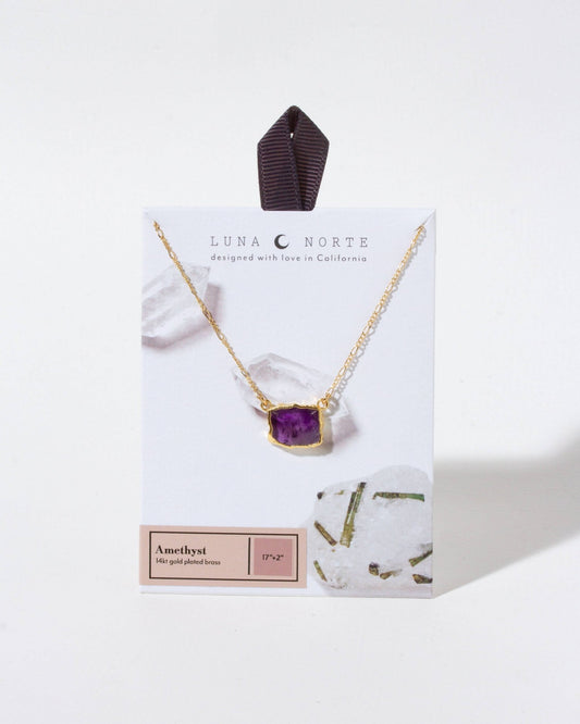 Wild & Grounded Necklace - Amethyst - Spiral Circle