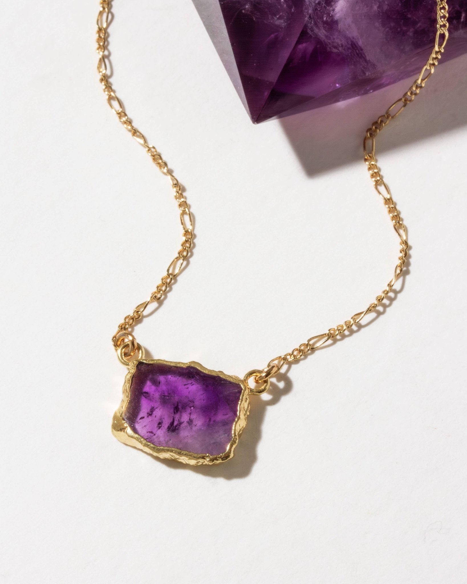 Wild & Grounded Necklace - Amethyst - Spiral Circle