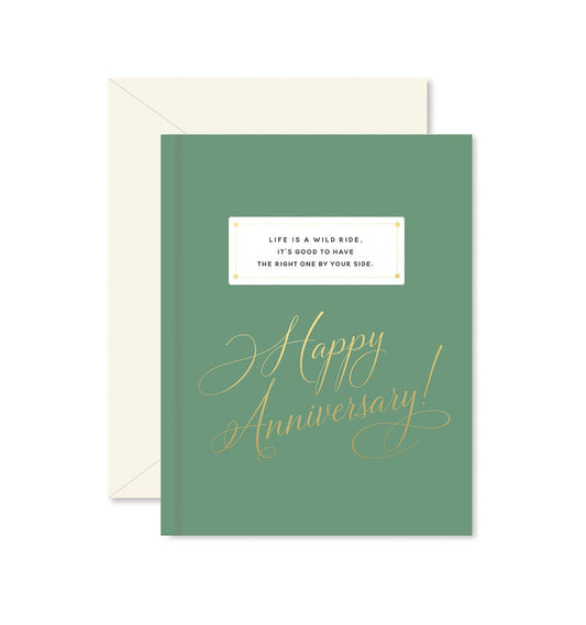 Wild Ride Anniversary Greeting Card - Spiral Circle