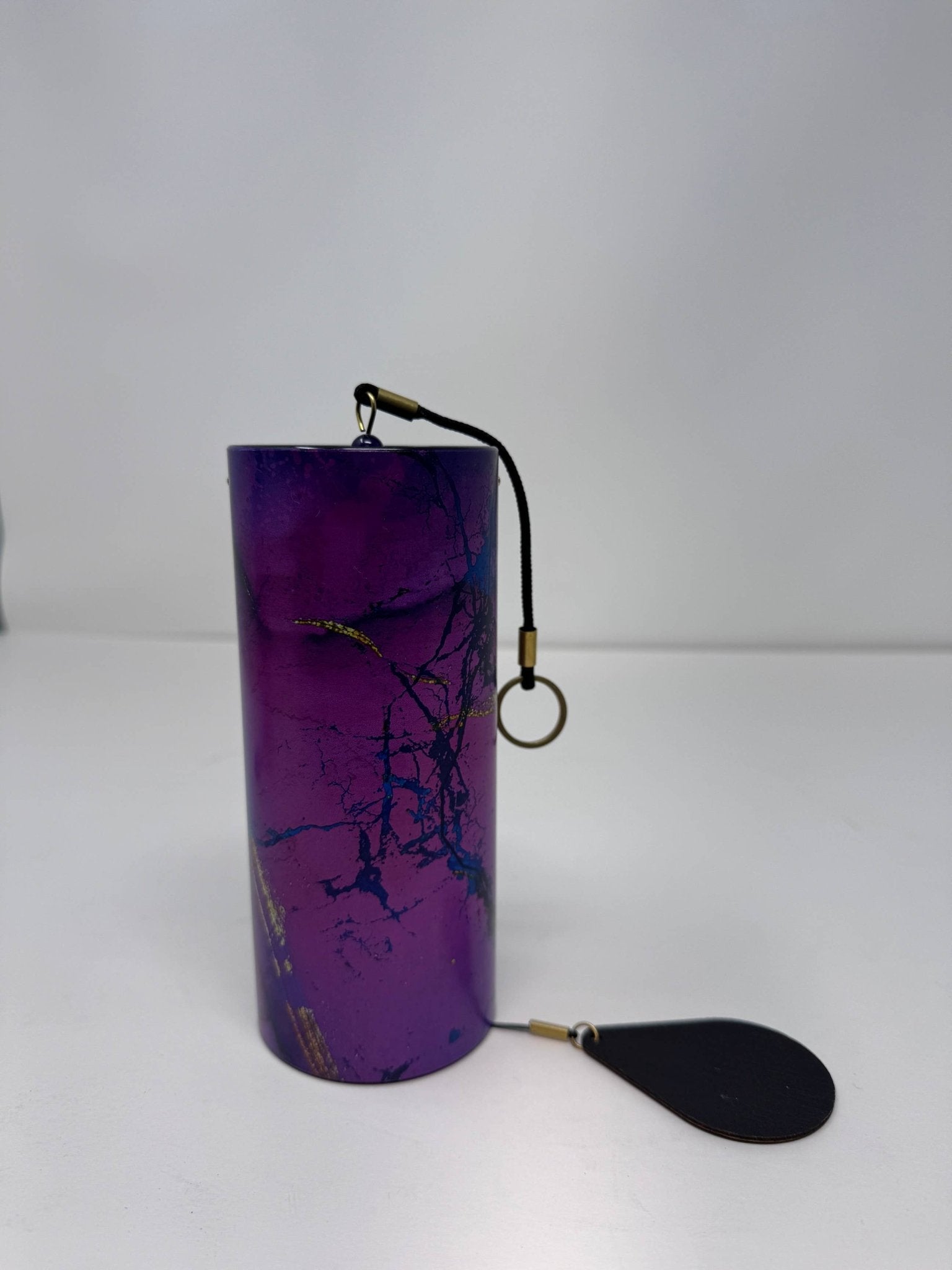Wind Chimes - Purple for Fall - Spiral Circle