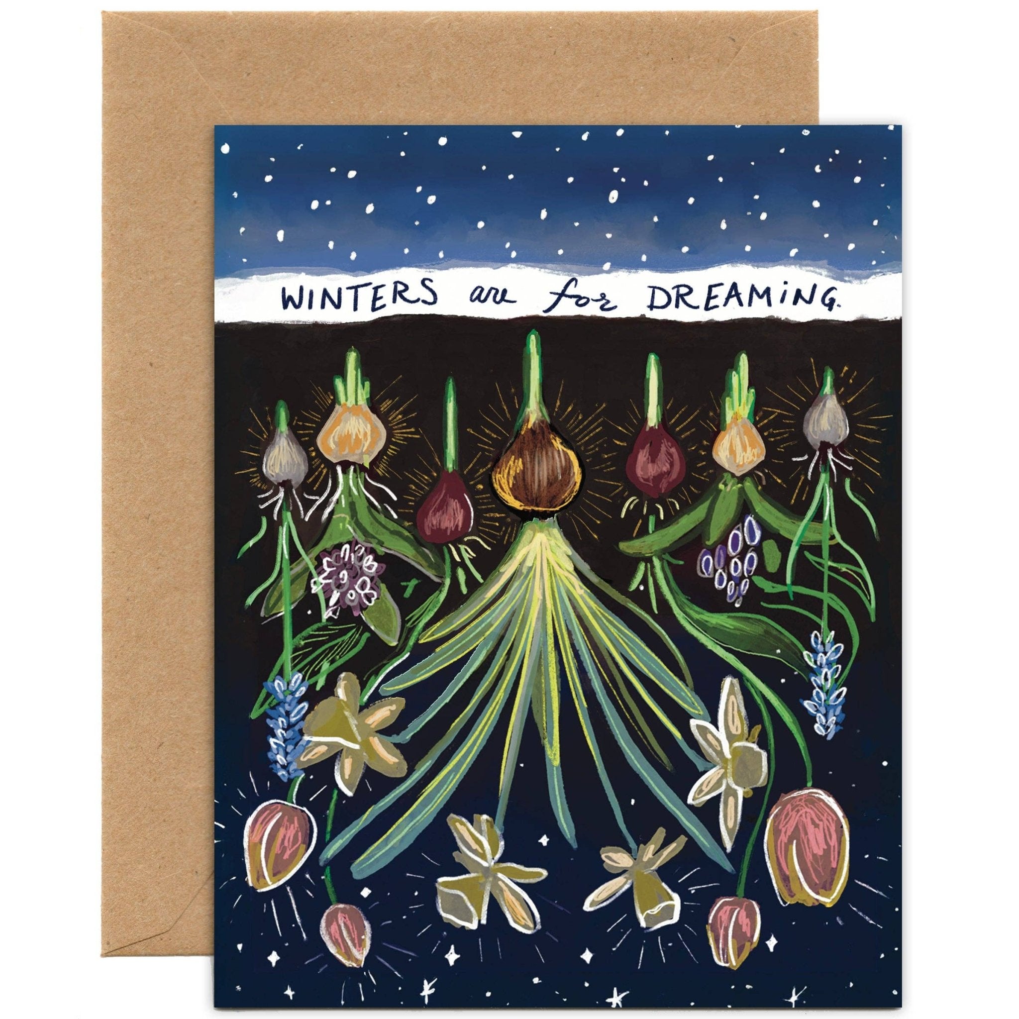 Winters are for Dreaming | Encouragement Card - Spiral Circle