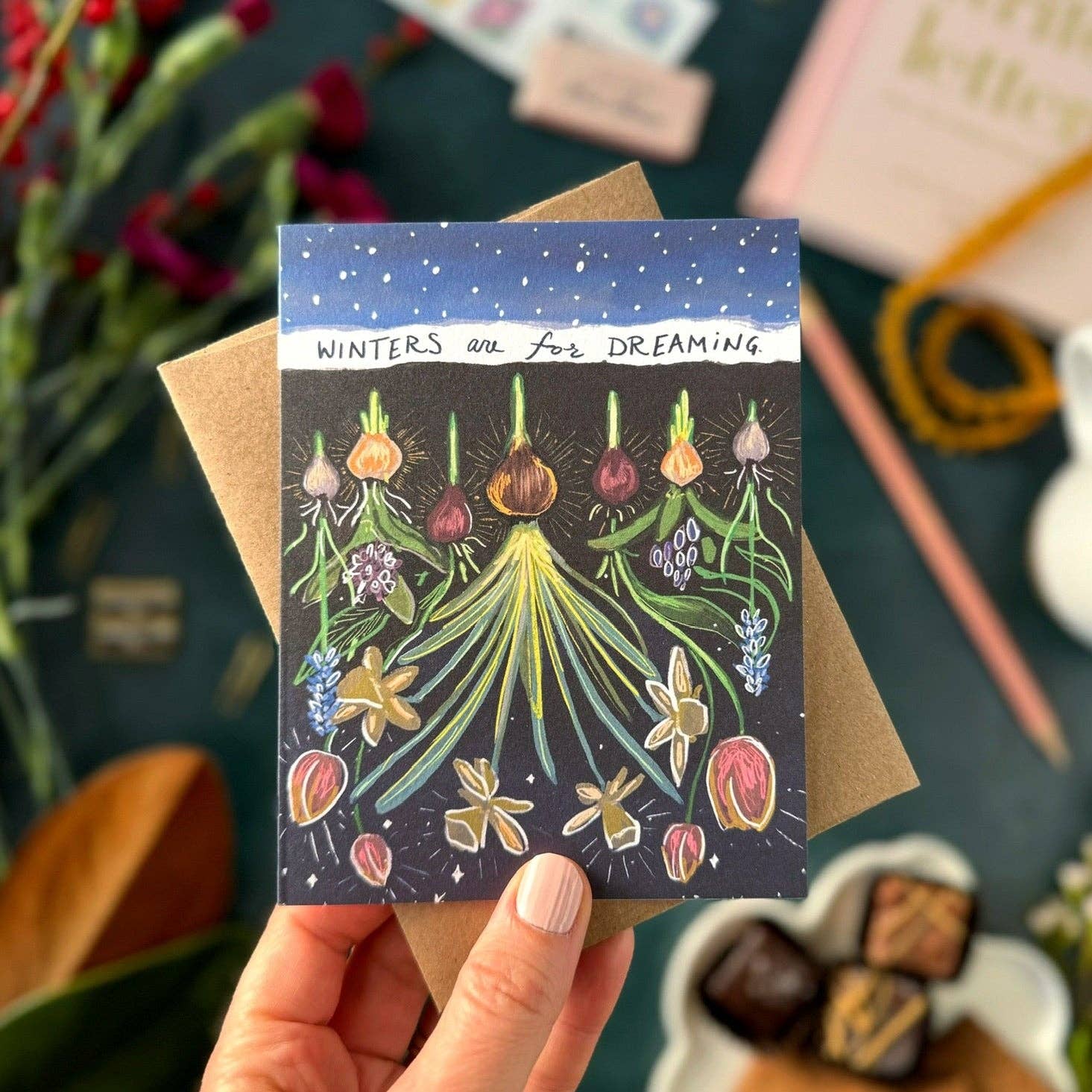 Winters are for Dreaming | Encouragement Card - Spiral Circle