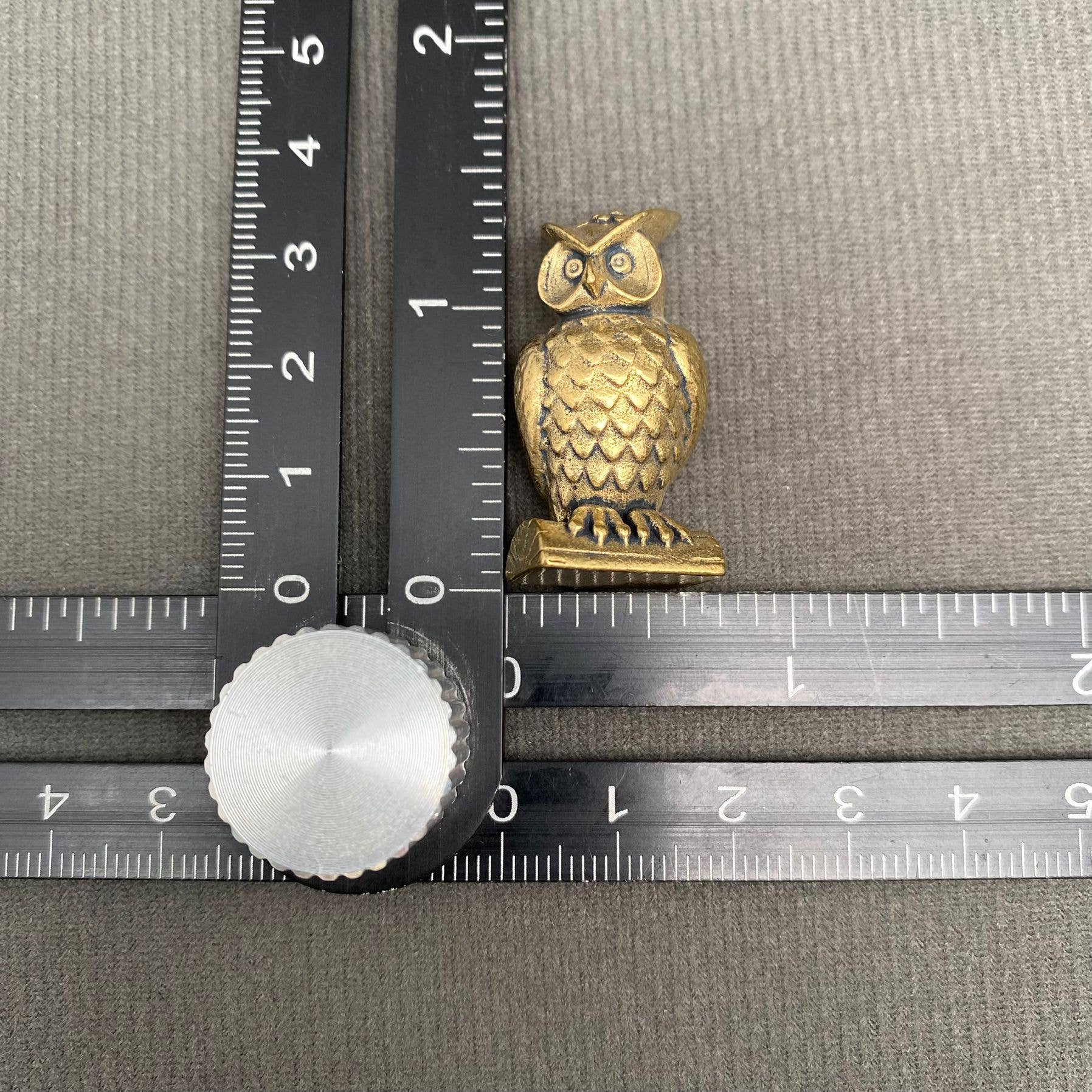 Wise Owl | Brass Figurine - Spiral Circle