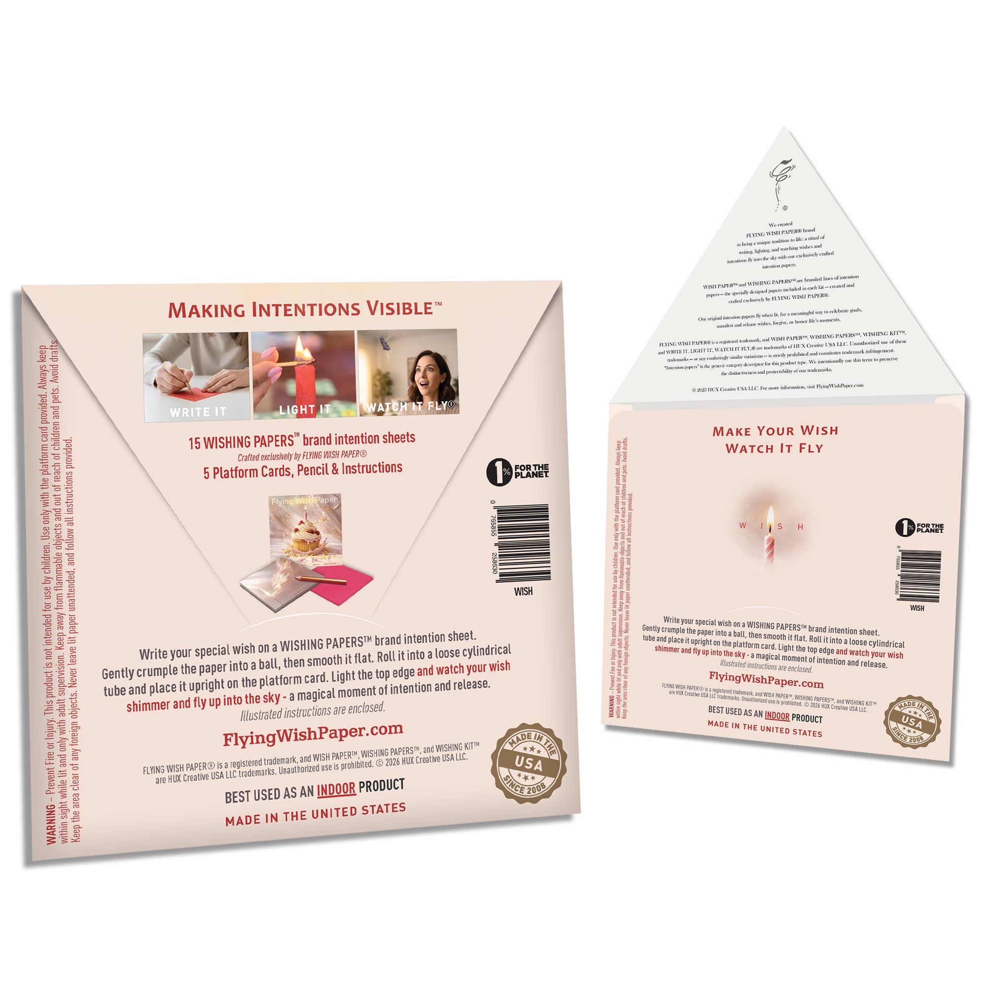 WISH Flying Wish Paper Kit | Birthday Gift | Wish Kit - Spiral Circle