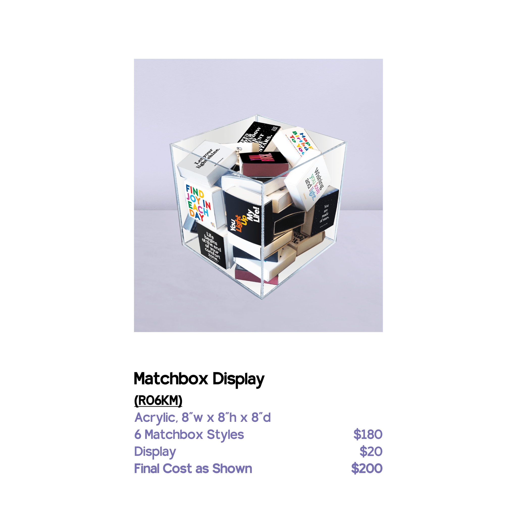 Wishing You Love And Light Matchboxes - Spiral Circle