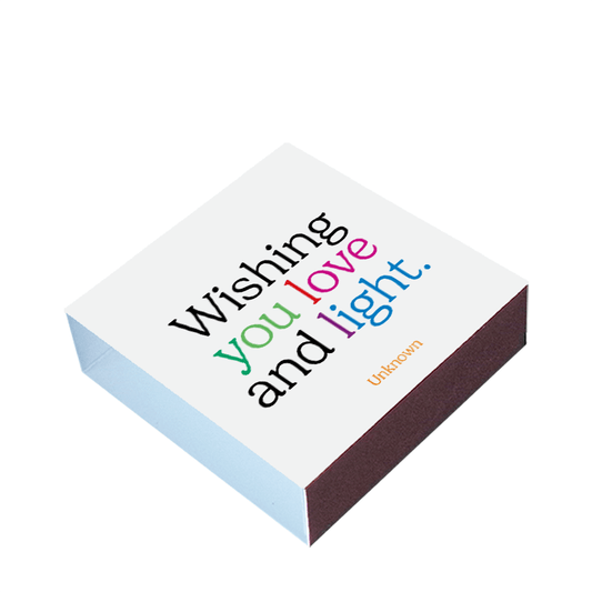 Wishing You Love And Light Matchboxes - Spiral Circle