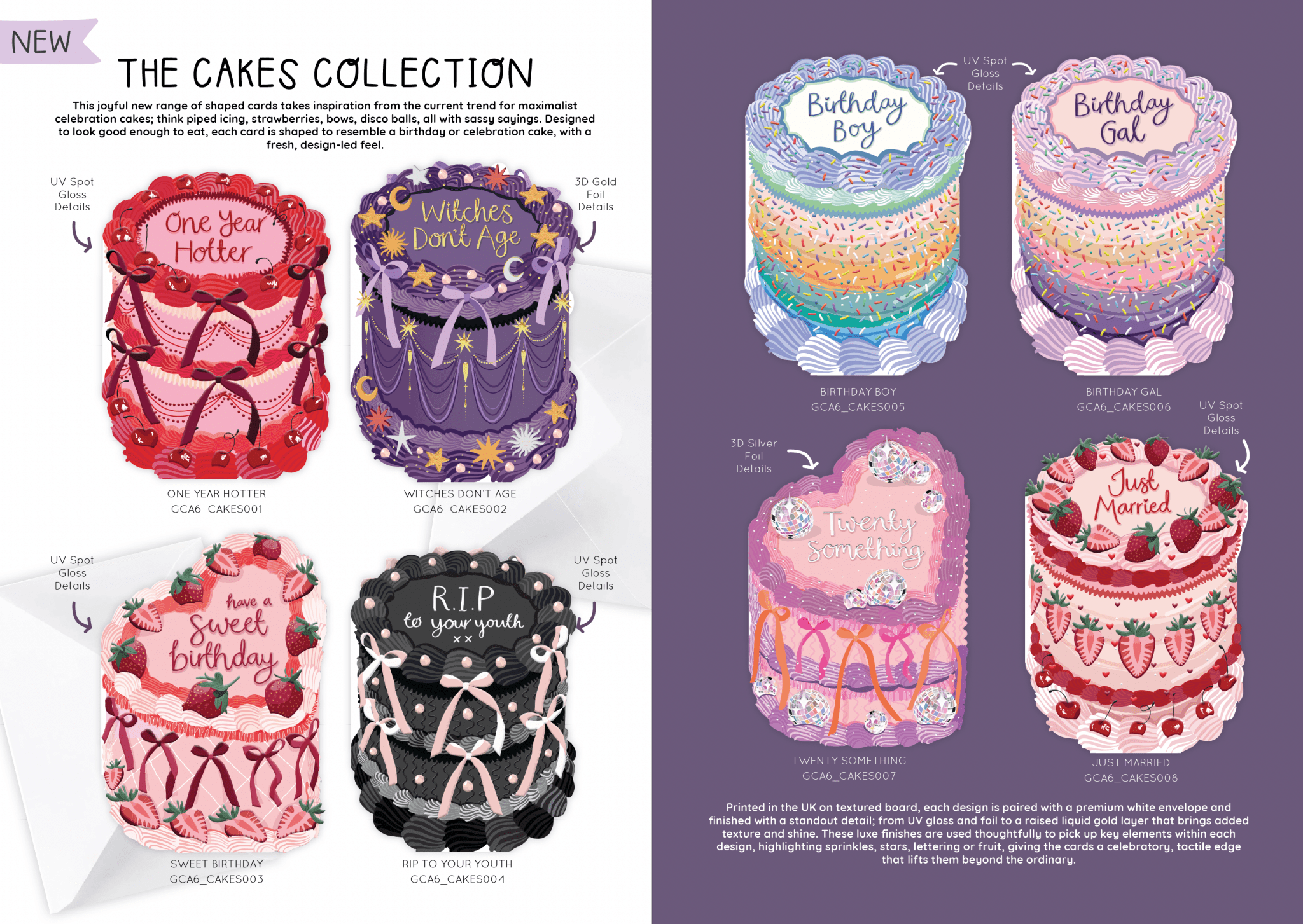 Witches Don't Age - Birthday Cake Shaped Greeting Card - Spiral Circle