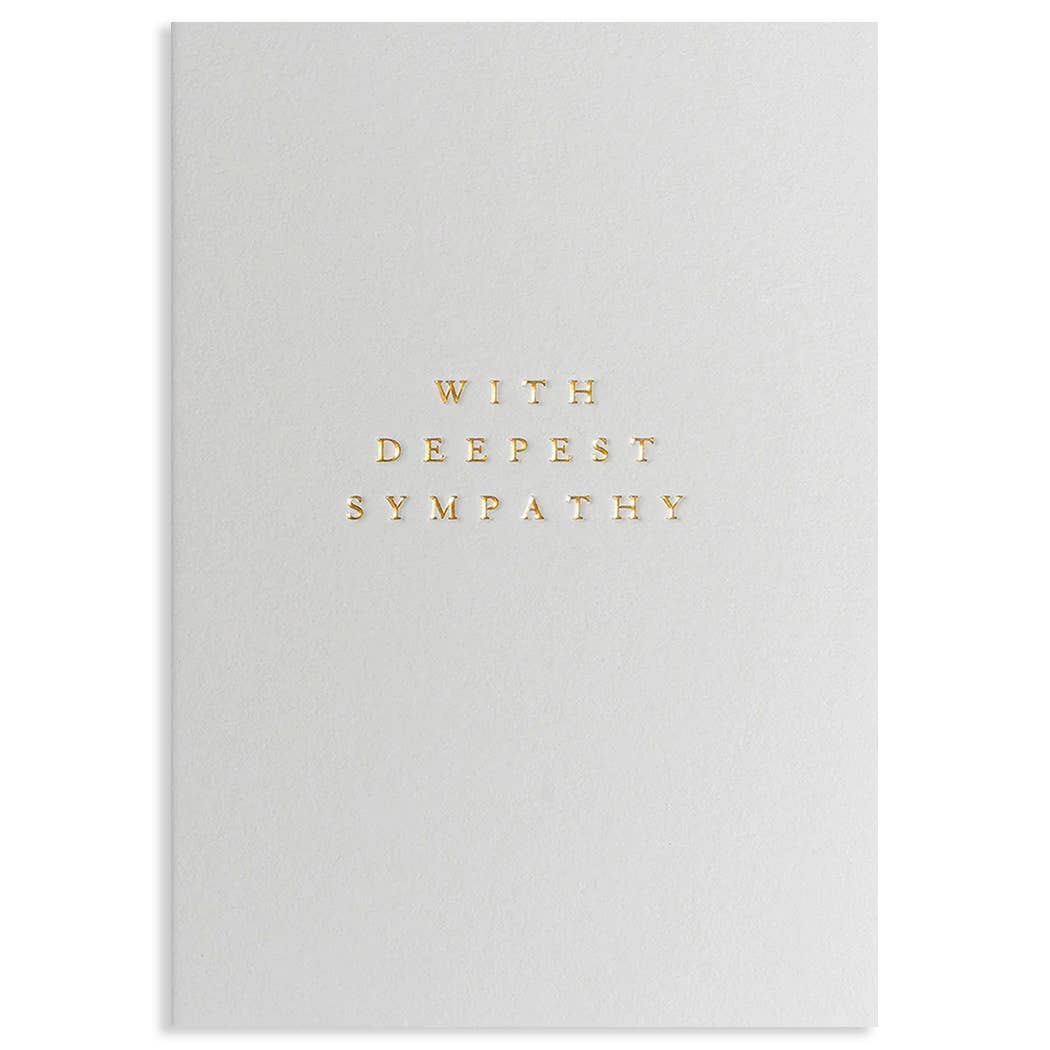 WITH DEEPEST SYMPATHY SYMPATHY CARD - Spiral Circle