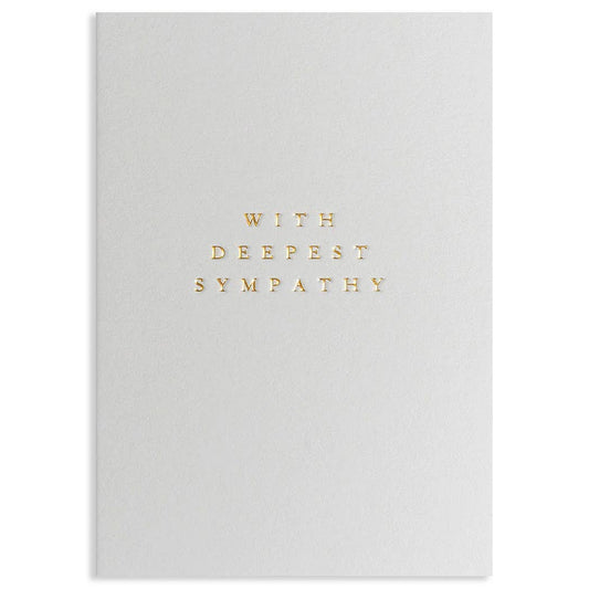 WITH DEEPEST SYMPATHY SYMPATHY CARD - Spiral Circle