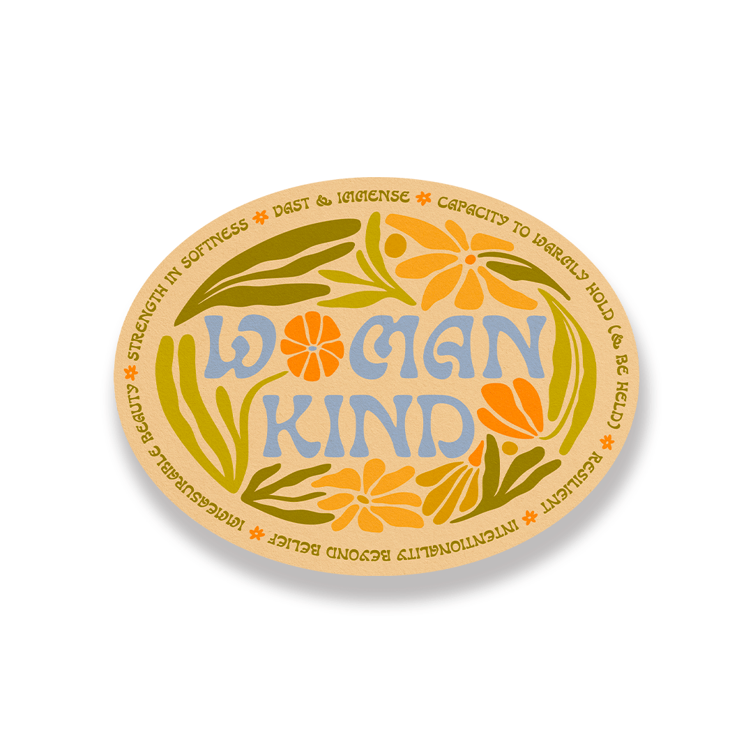 Woman Kind - Vinyl Sticker - Spiral Circle
