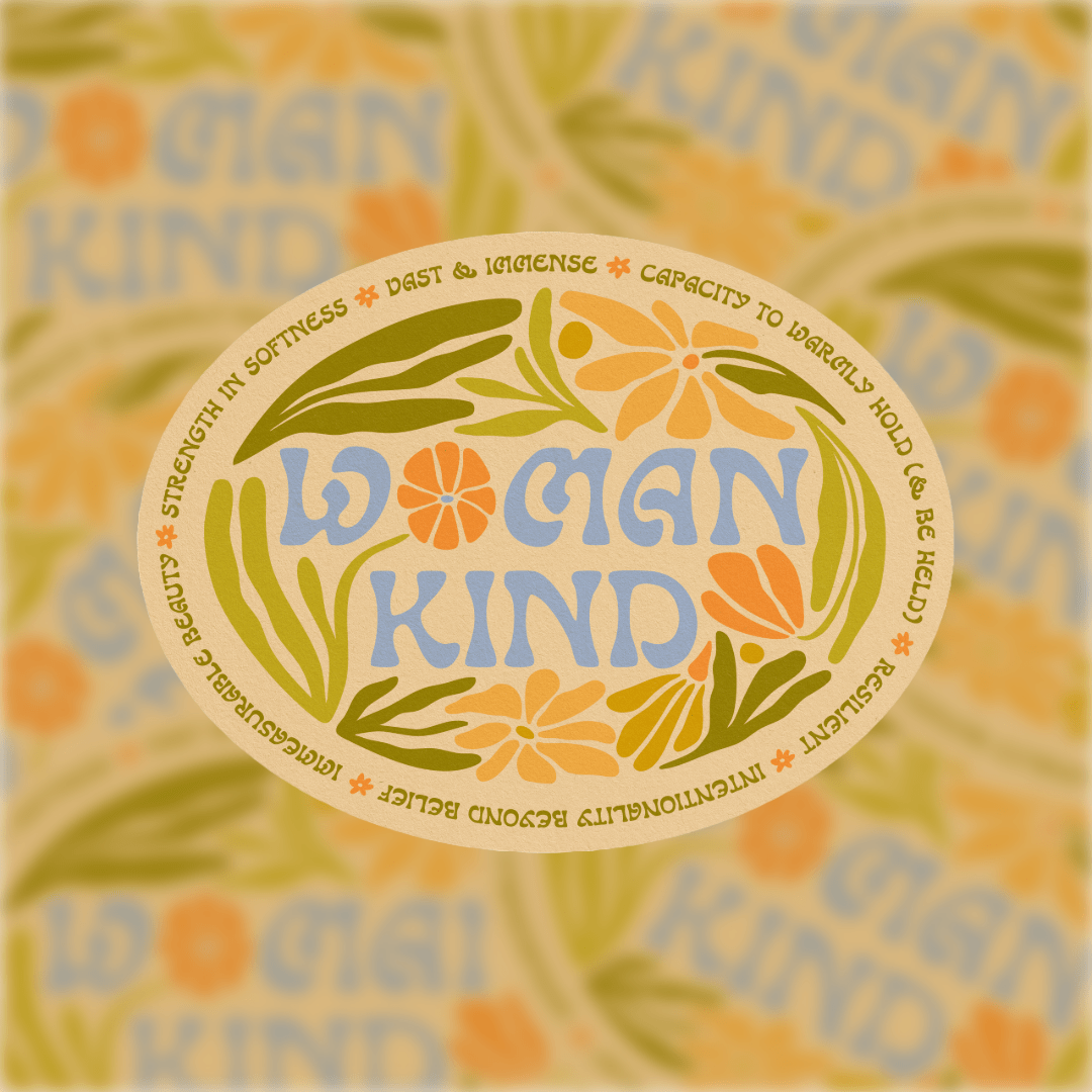 Woman Kind - Vinyl Sticker - Spiral Circle