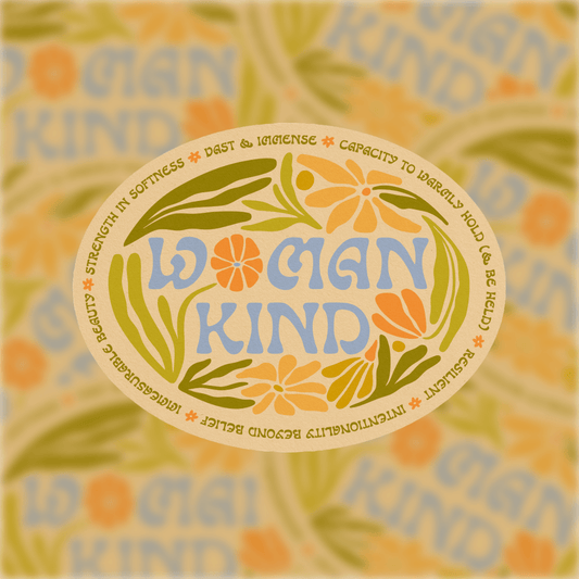 Woman Kind - Vinyl Sticker - Spiral Circle