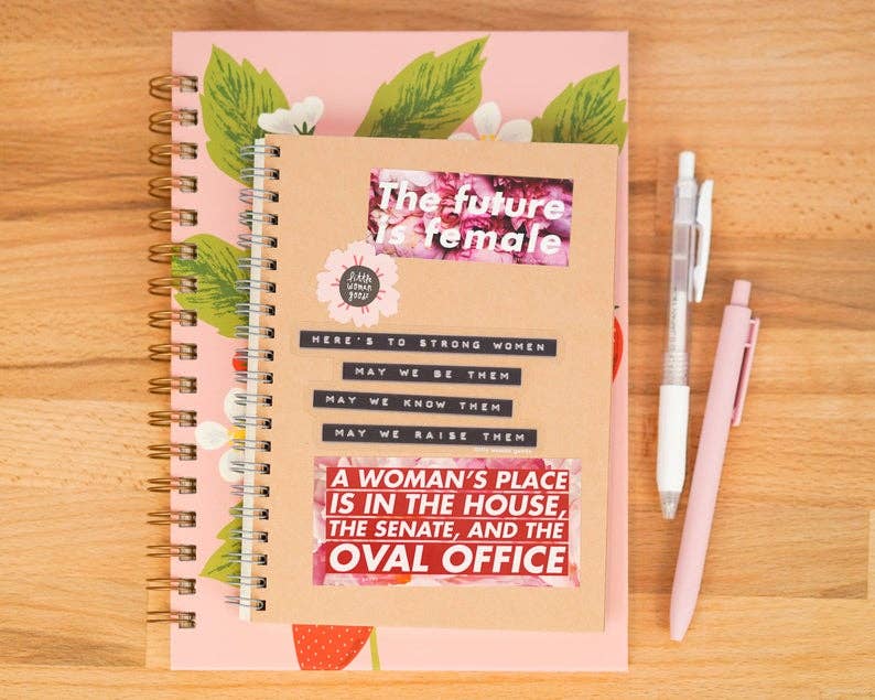 Woman's Place - Feminist Vinyl Sticker - Spiral Circle