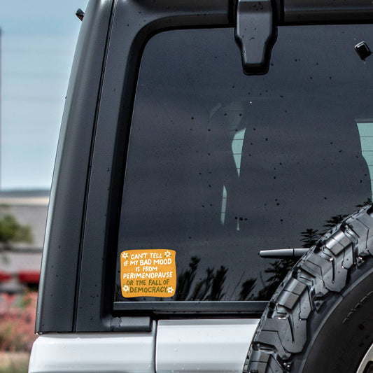 Women Politics Perimenopause High Quality Vinyl Sticker - Spiral Circle