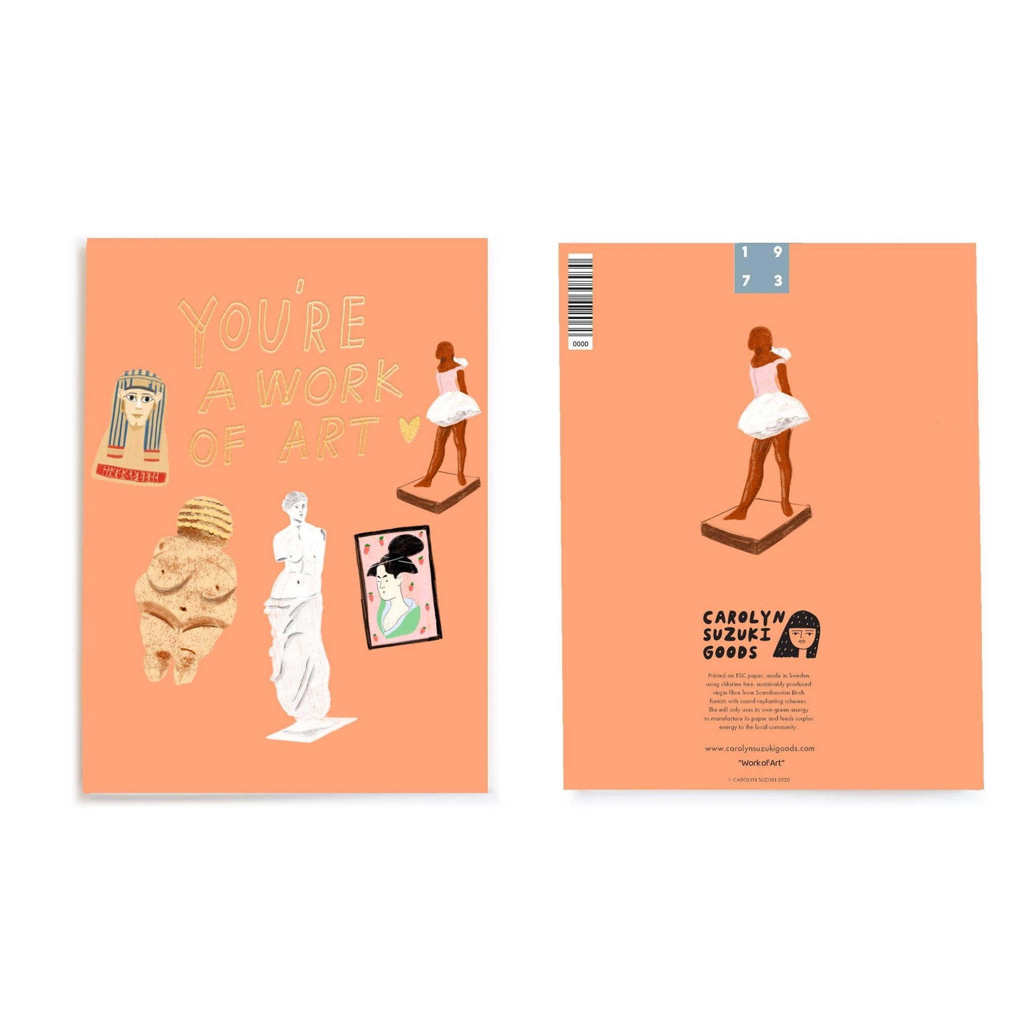 WORK OF ART - Love Card - Spiral Circle