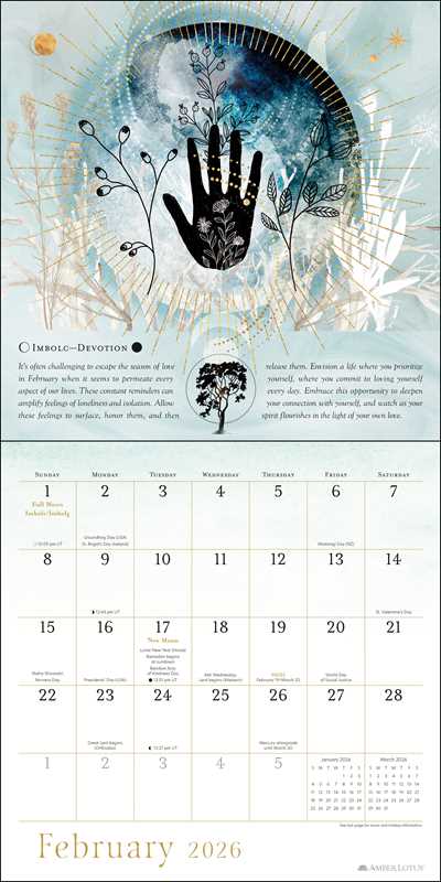 Year of the Witch 2026 Wall Calendar by Temperance Alden - Spiral Circle