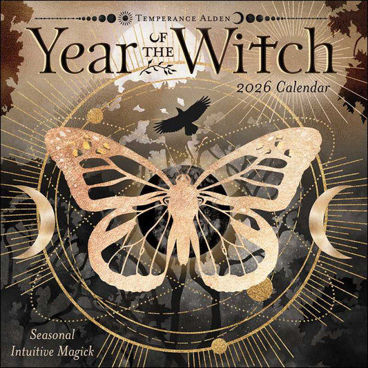 Year of the Witch 2026 Wall Calendar by Temperance Alden - Spiral Circle