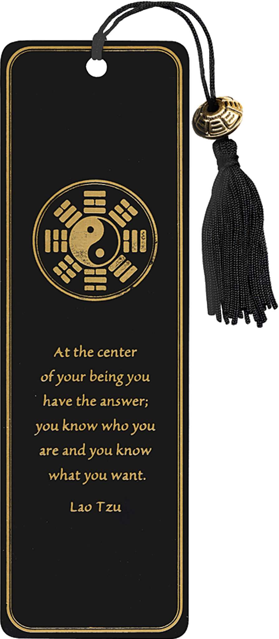 Yin Yang Beaded Bookmark - Spiral Circle