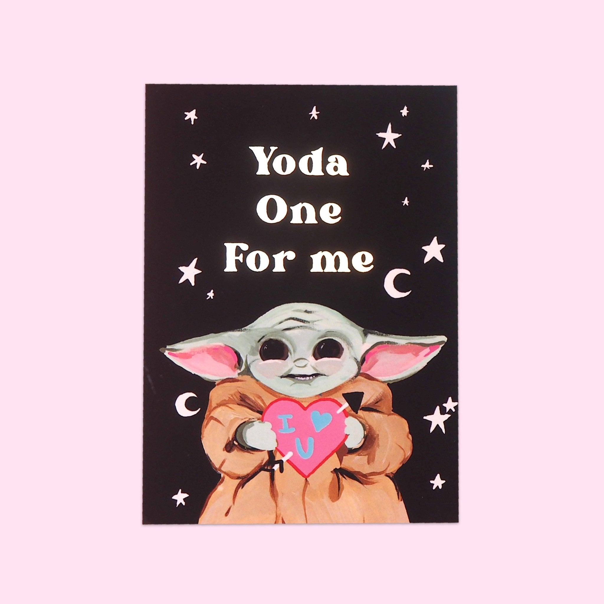 Yoda One For Me Card - Spiral Circle