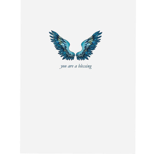 You Are A Blessing Wings Card - Spiral Circle