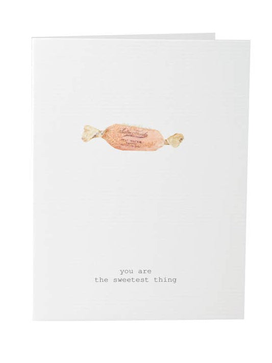 You Are The Sweetest Thing Greeting Card - Spiral Circle