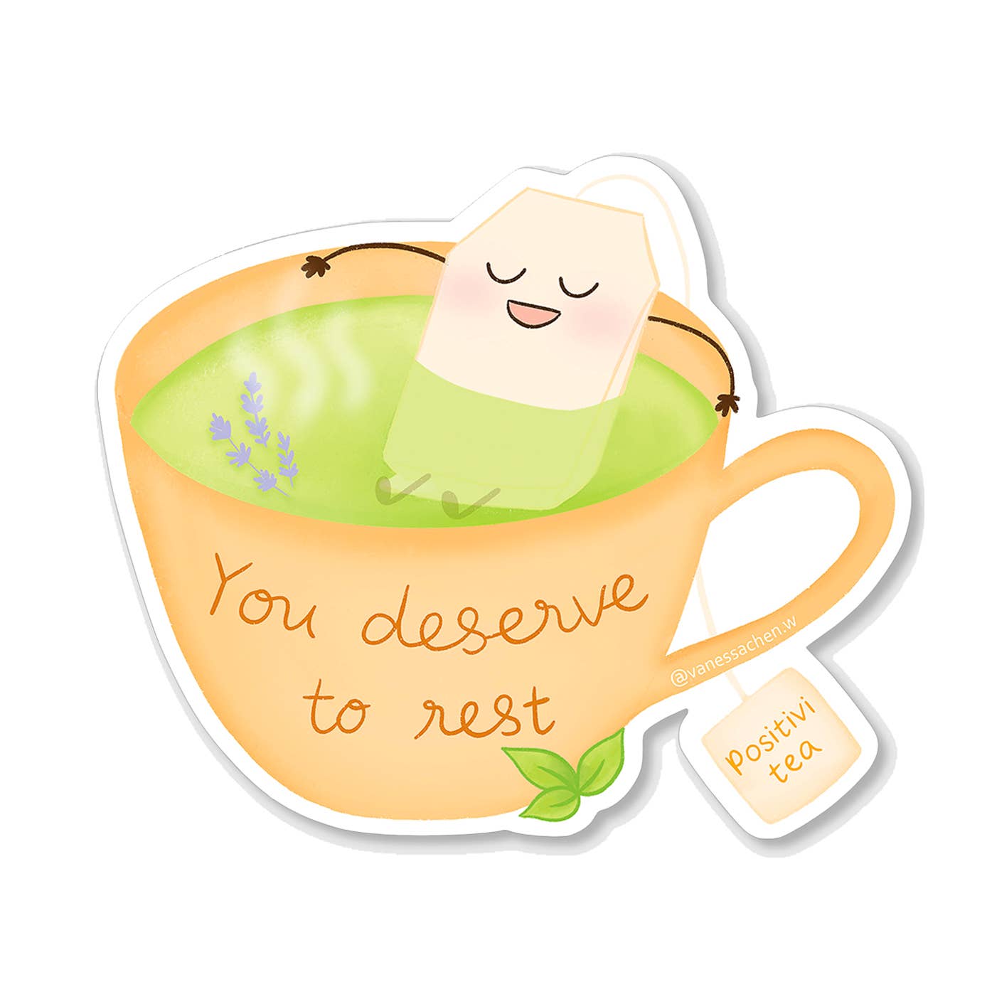 You Deserve To Rest | Sticker - Spiral Circle