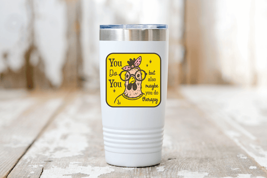 You Do You but Therapy Too Sticker - Spiral Circle
