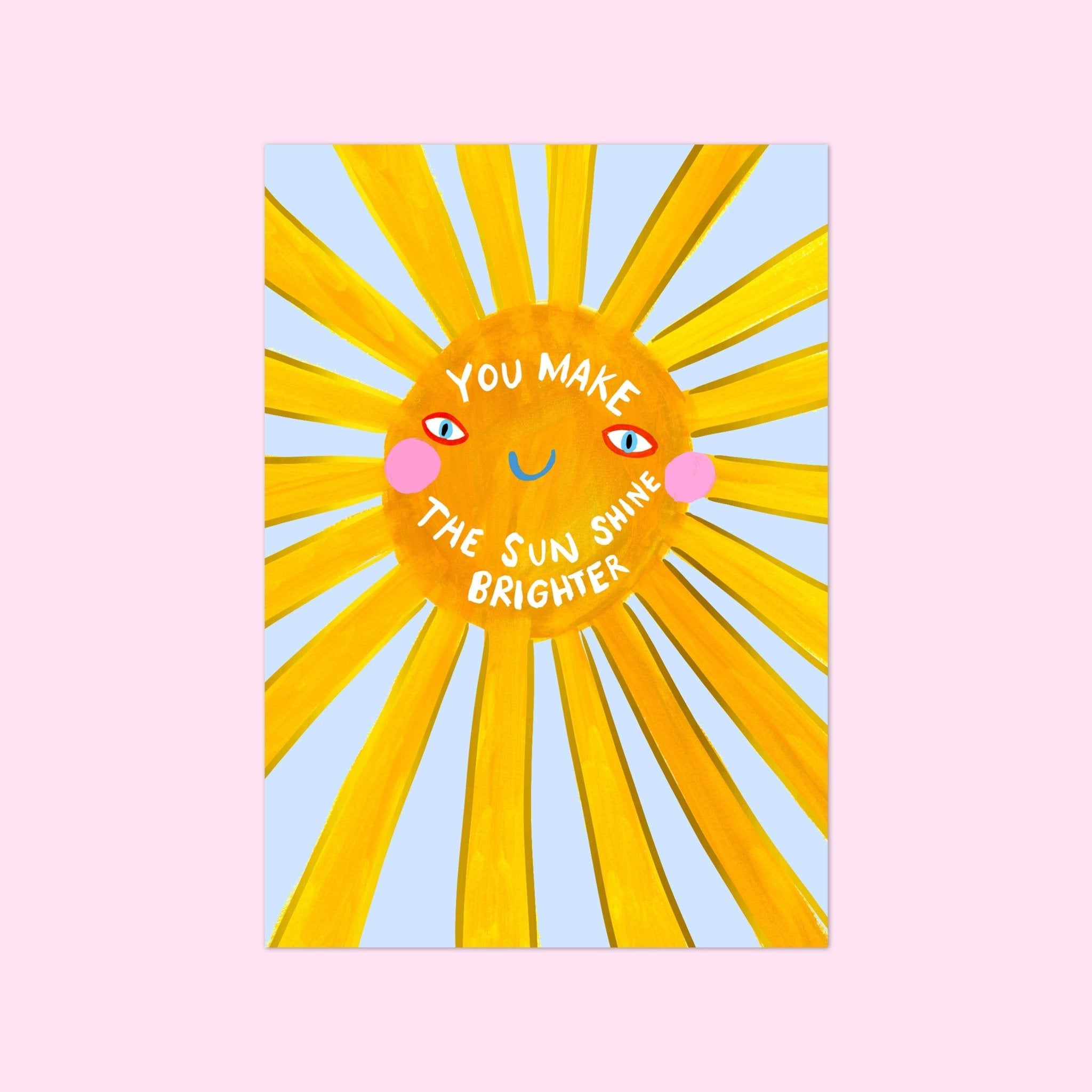 You Make The Sunshine Brighter Card - Spiral Circle