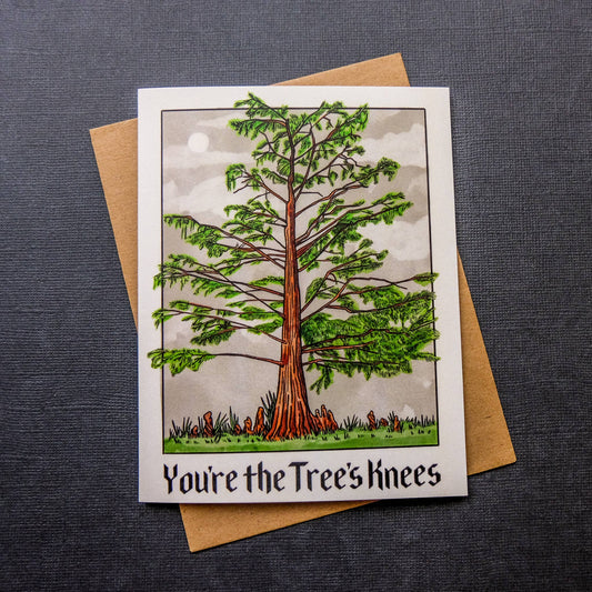 You're The Tree's Knees Card - Spiral Circle