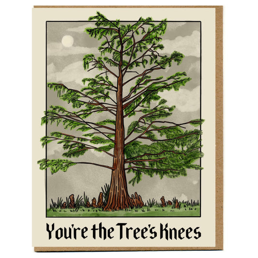 You're The Tree's Knees Card - Spiral Circle