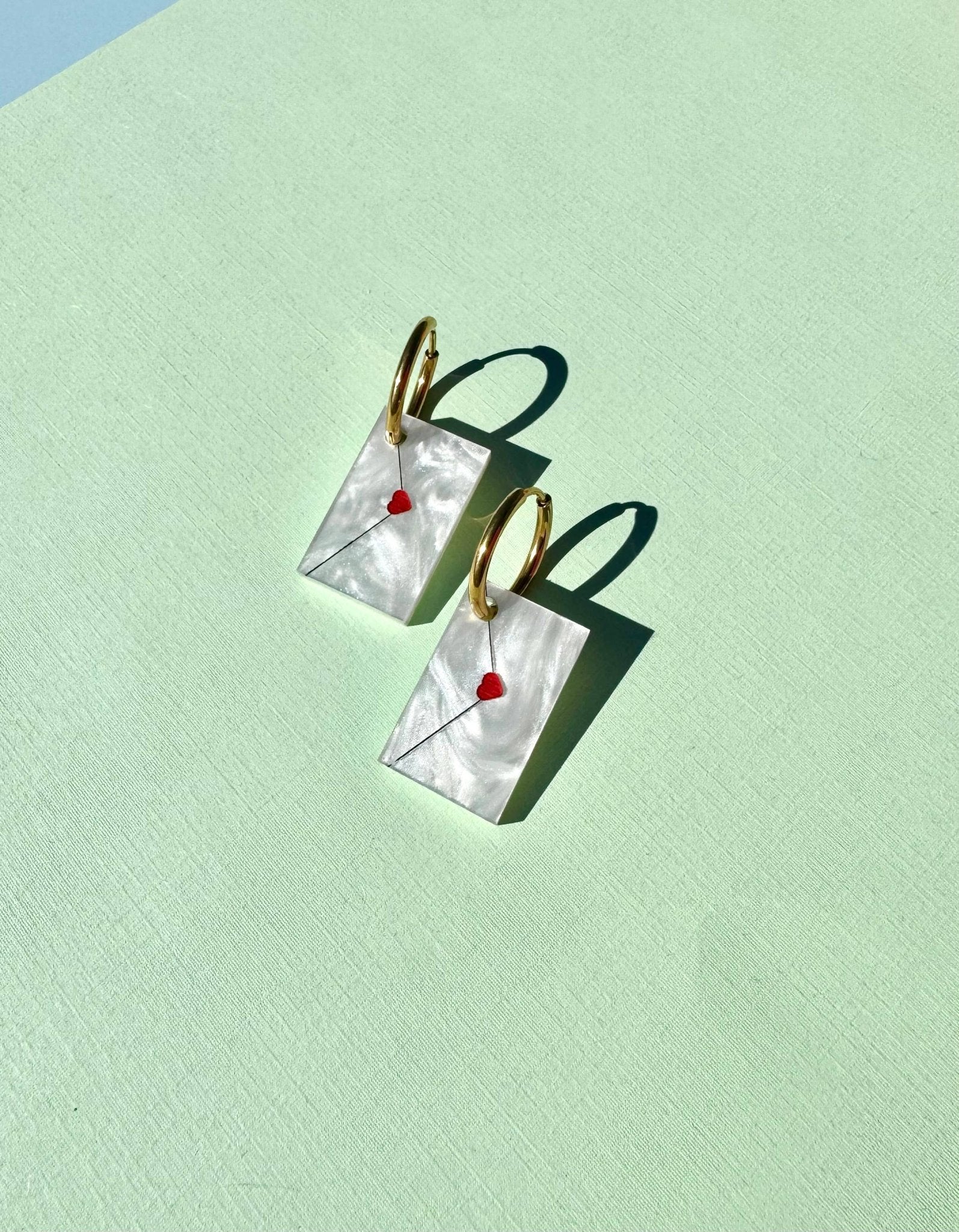 You've Got Mail Earrings - Spiral Circle