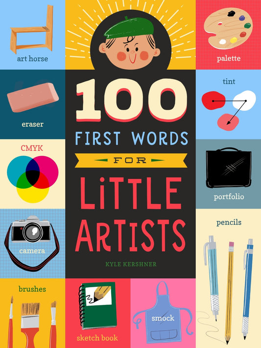 100 First Words for Little Artists - Spiral Circle