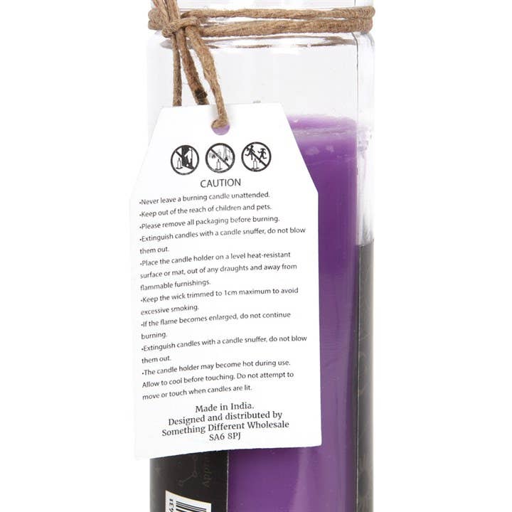 14866 Prosperity Magic Spell Candle Lavender Scent C/24 - Spiral Circle